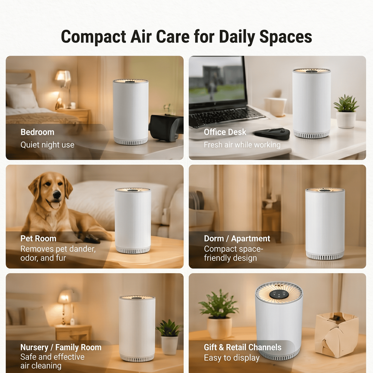 Airreza Pure Small – H13 True HEPA Air Purifier