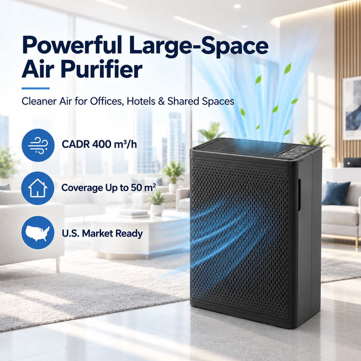 Airreza Pure Large – H13 True HEPA Air Purifier