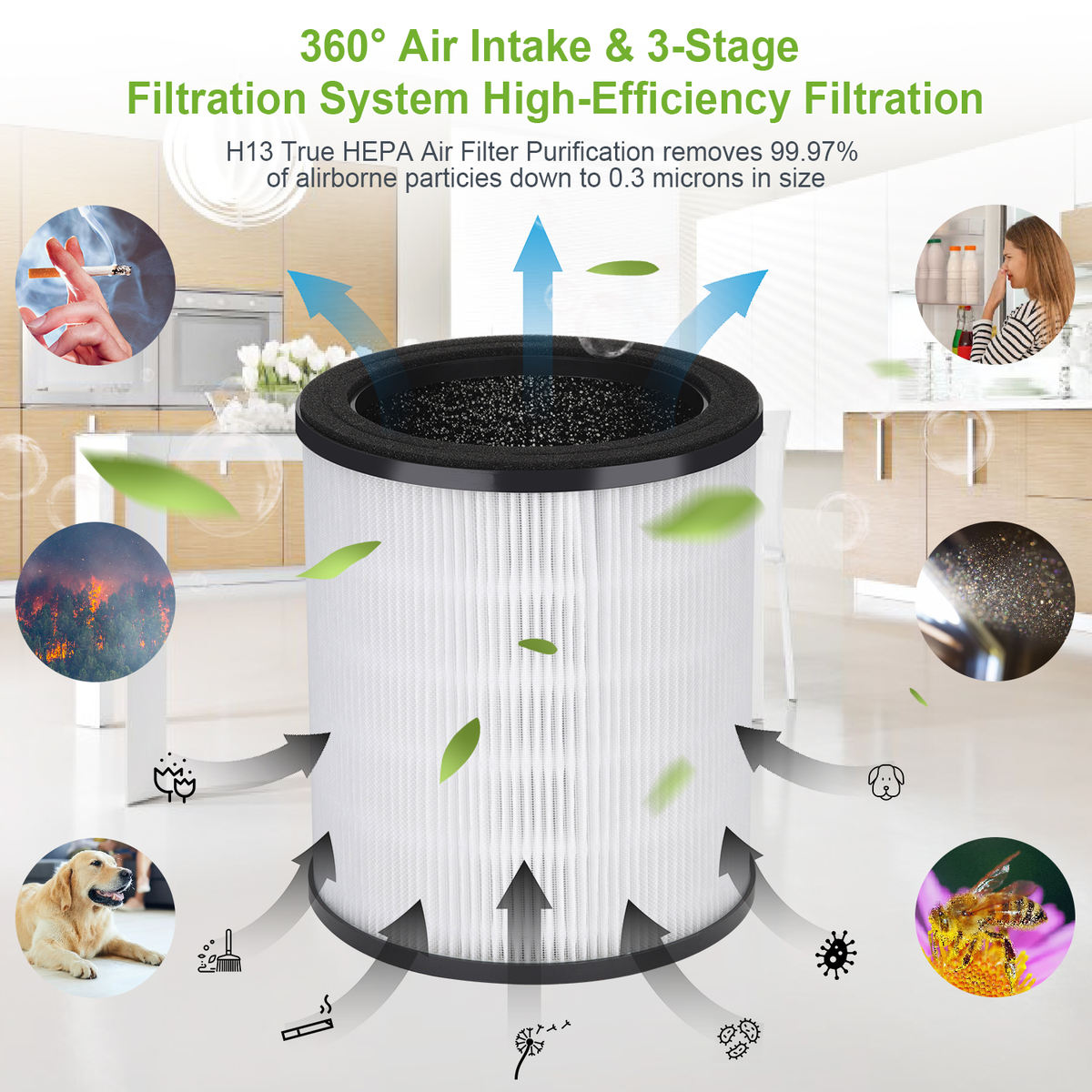 Airreza Pure Small – H13 True HEPA Air Purifier