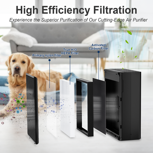 Airreza Onyx – Black H13 True HEPA Air Purifier
