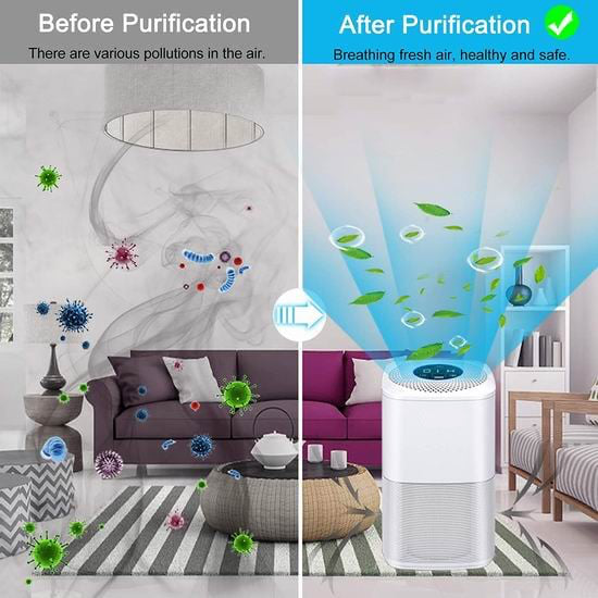 Airreza Bloom Medium – Smart Air Purifier with Air Quality Sensor